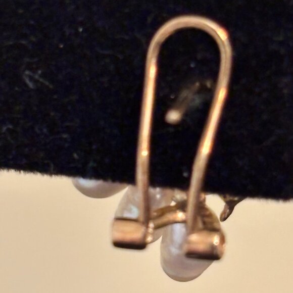 Fresh Water Pearl Cluster Earrings - Picture 4 of 13